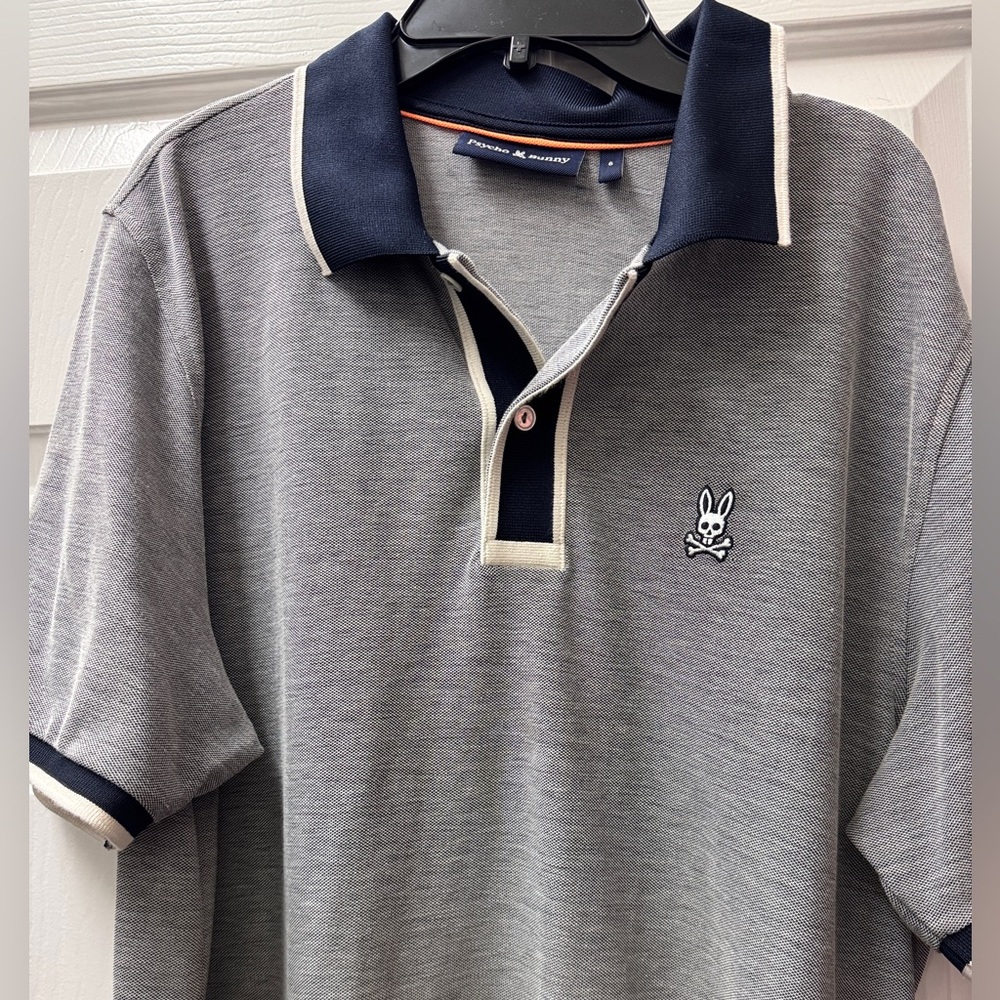 Psycho Bunny Men Gray Polo Shirt